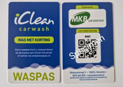 Mooie aanbieding van Iclean carwash…. de MKB waspas!